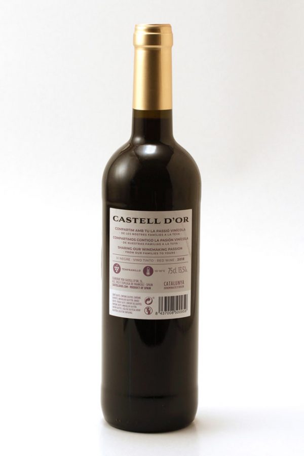 Red gold castle wine
