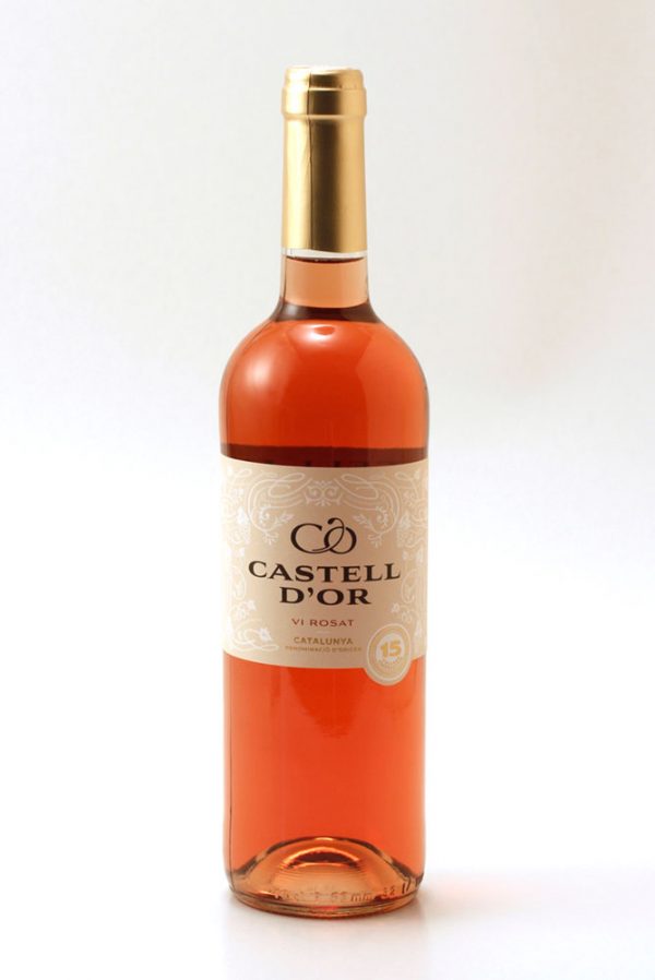 Rose gold castle wine