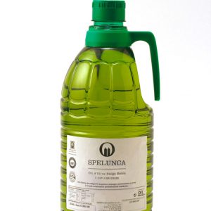 Garrafa 2 litres etiqueta blanca oli d'oliva extra verge 100% arbequina